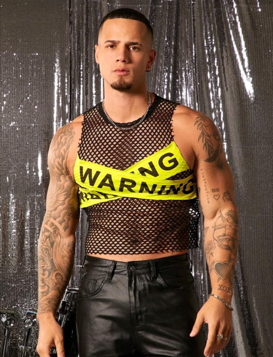 Hazard Mesh Statement Tank Top